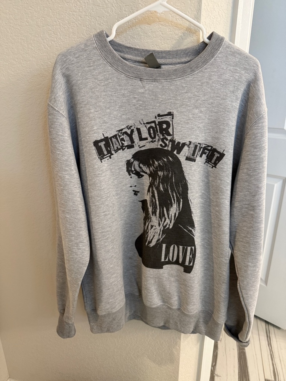Taylor Swift Gray Graphic Crewneck Sweatshirt